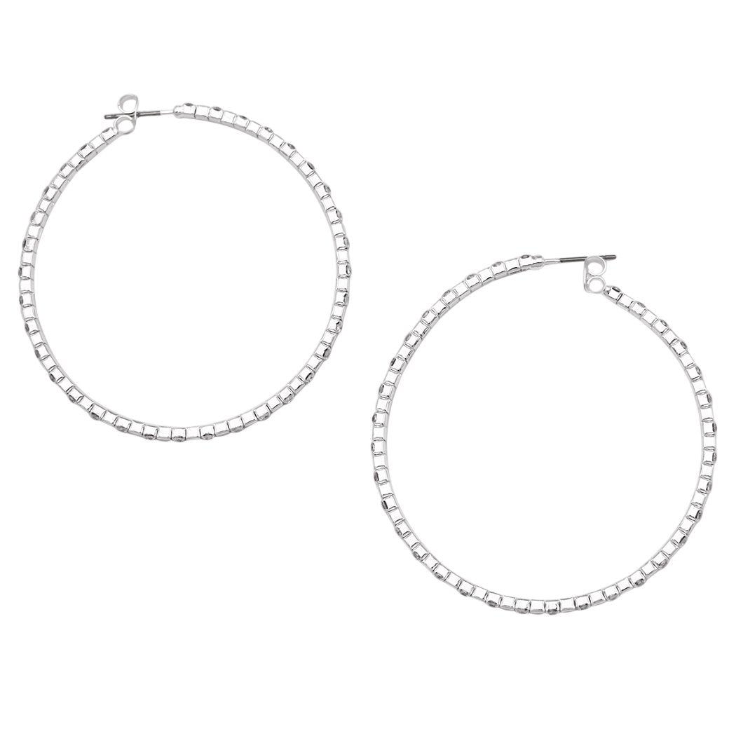 🆕3/$30 Black Rhinestone Hoop Earrings | Hoop earrings, Black rhinestone,  Earrings